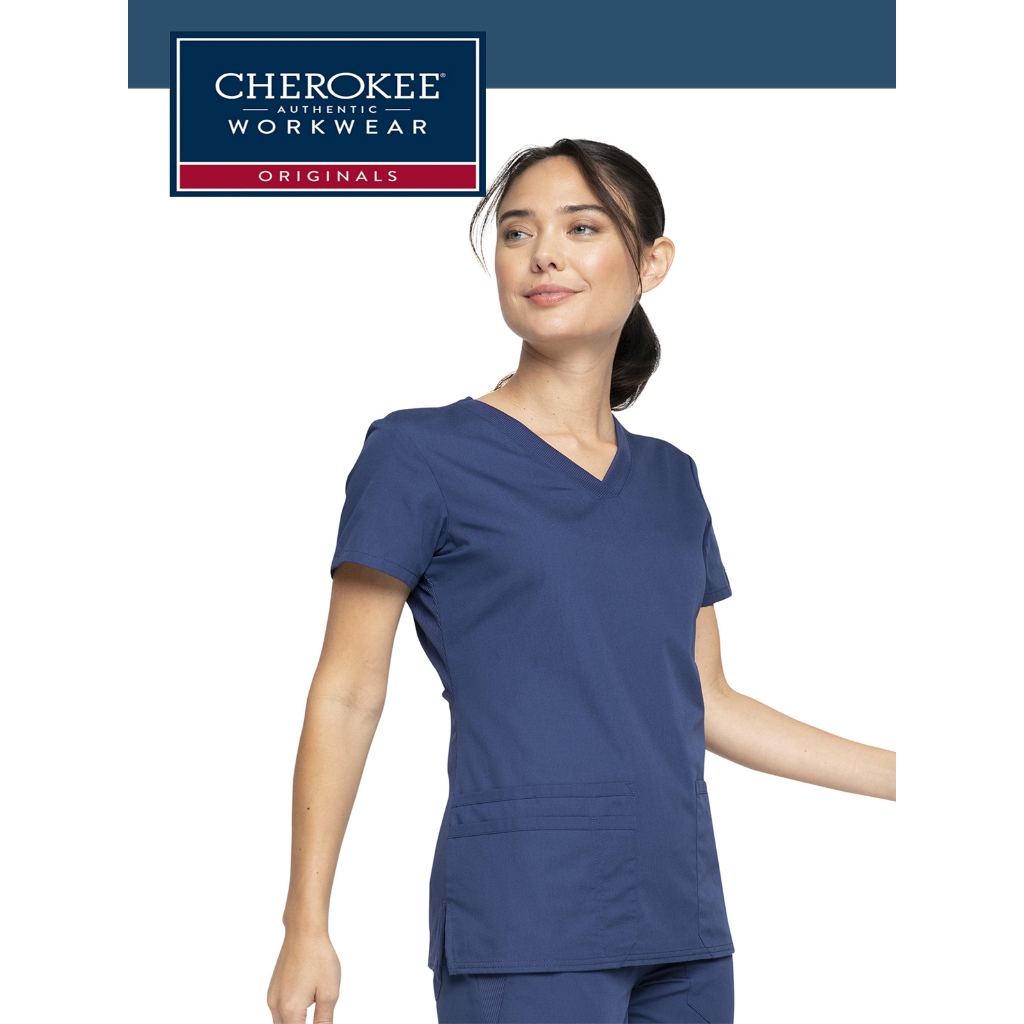 Cherokee Workwear Original Women's Scrub V-Neck Top Originals WW645 04