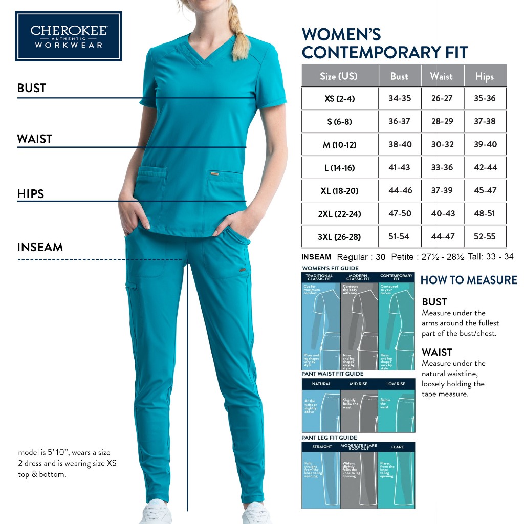 Cherokee Workwear Original Women's Scrub V-Neck Top Originals WW645 07